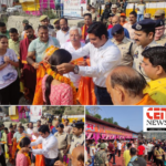 #ShriAmarnathjiYatra2024 After their arrival at Ramban, Amarnath yatris of first jatha get rousing