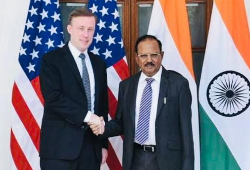 अजीत डोभाल ने अपने अमेरिकी समकक्ष जेक सुलिवन के साथ फोन पर की बातचीत