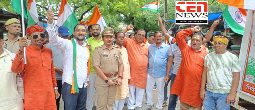 "हर घर तिरंगा अभियान: शिव मंदिर से भुड़कुडा मठ तक तिरंगा बाइक रैली, स्वतंत्रता दिवस की तैयारी"