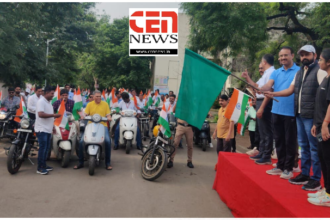 मोटरसायकल रॅलीने 'घरोघरी तिरंगा मोहिमे'चा शुभारंभ