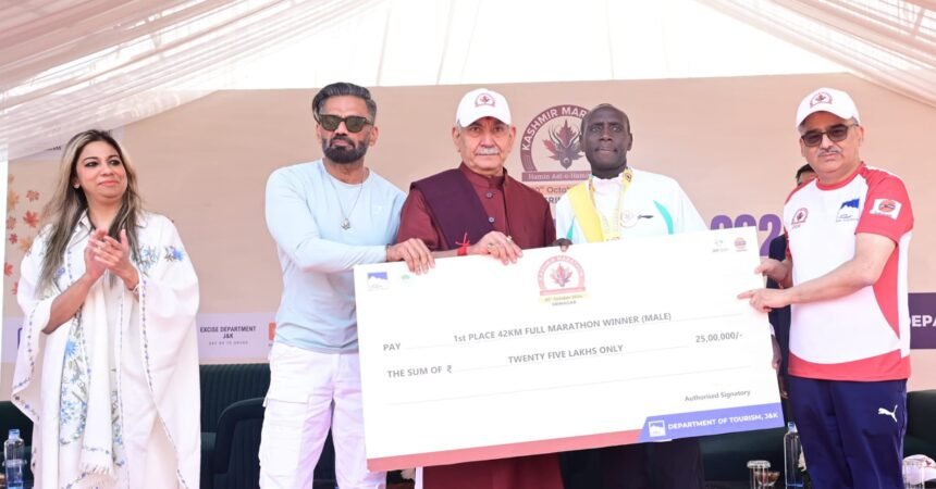 "जम्मू और कश्मीर में ऐतिहासिक कश्मीर मैराथन: वैश्विक दौड़ के मानचित्र पर नई पहचान"