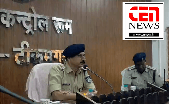 नवागत पुलिस अधीक्षक मनोहर मंडलोई के द्वारा की प्रेस वार्ता