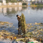 कलवा पूर्व में छठ पूजा के बाद बजरंग दल ने किया तालाब की सफाई, समाजसेवी और बैनर-बाज हो गए रफूचक्कर"