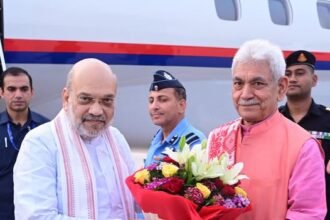 आदरणीय गृहमंत्री श्री अमित शाह जी का मंदिरों के शहर जम्मू में हार्दिक स्वागत एवं अभिनंदन।