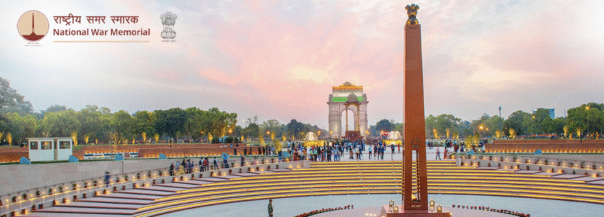 पद्म पुरस्कार विजेताओं ने राष्ट्रीय समर स्मारक पर श्रद्धांजलि की अर्पित