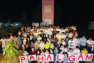 रामपुर / पहलगाम घटना को लेकर रामपुर में आम आदमी पार्टी का प्रदर्शन*
