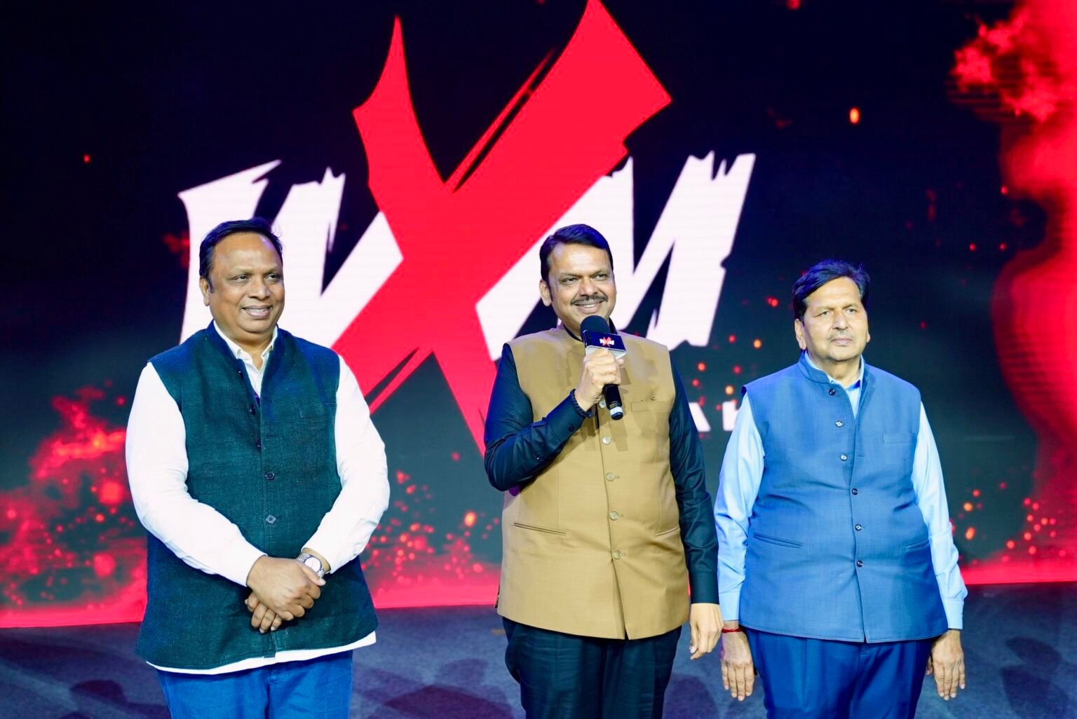 राज्यपाल सीपी राधाकृष्णन आणि मुख्यमंत्री देवेंद्र फडणवीस यांनी वेव्हज २०२५ निमित्त आयोजित 'रेसलिंग एक्स्ट्रीम मॅनिया (WXM)'