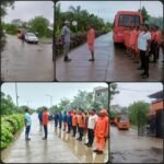 राज्यात सध्या सुरु असलेल्या अतिवृष्टीमुळे निर्माण झालेल्या आपत्तीच्या परिस्थितीत मदत व बचाव कार्यासाठी मुंबई येथे दोन; रायगड, ठाणे, पालघर, रत्नागिरी, सातारा, सांगली, कोल्हापूर आणि सिंधुदुर्ग जिल्ह्यात प्रत्येकी एक एनडीआरएफचे पथक पोहोचले आहे.