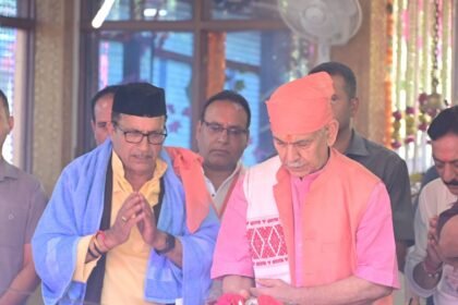 उपराज्यपाल ने किया माँ ज़ेष्ठा देवी के चरणों में नमन, ज़ेष्ठा माता जयंती के पावन अवसर पर की प्रदेशवासियों की सुख-शांति की प्रार्थना