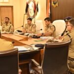 पुलिस महानिदेशक वाराणसी, जोन वाराणसी श्री पीयूष मोर्डिया द्वारा गार्द की सलामी ली गई