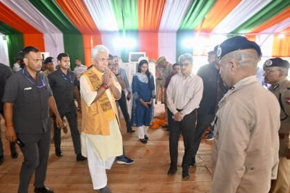 कटरा में प्रधानमंत्री नरेंद्र मोदी जी की जनसभा की तैयारियों का जायजा लिया।