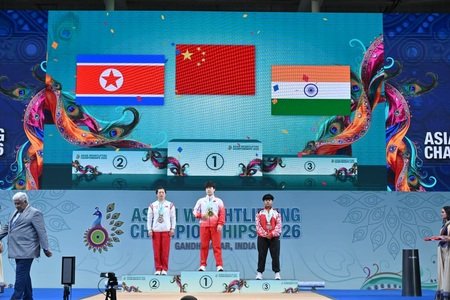 एशियन वेटलिफ्टिंग चैंपियनशिप में भारत ने हासिल किया तीसरा स्थान