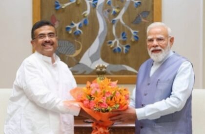 दिल्ली में पीएम मोदी से मिले सुवेंदु अधिकारी, राज्य के विकास के लिए मांगा सहयोग