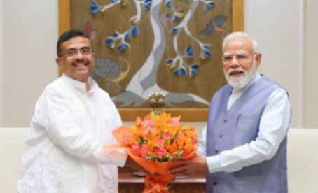 दिल्ली में पीएम मोदी से मिले सुवेंदु अधिकारी, राज्य के विकास के लिए मांगा सहयोग