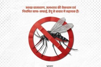 सावधानी, स्वच्छता, सजगता और समय पर उपचार से डेंगू पर प्रभावी नियंत्रण संभव है।