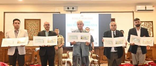 श्रीनगर में J&K रणजी ट्रॉफी चैंपियंस 2025–26 पर विशेष डाक आवरण जारी