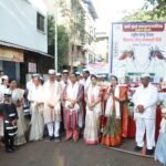 कुकशेत, नेरूळ परिसरात हिवताप-डेंग्यू प्रतिबंधात्मक जनजागृती दिंडी उत्साहात संपन्न