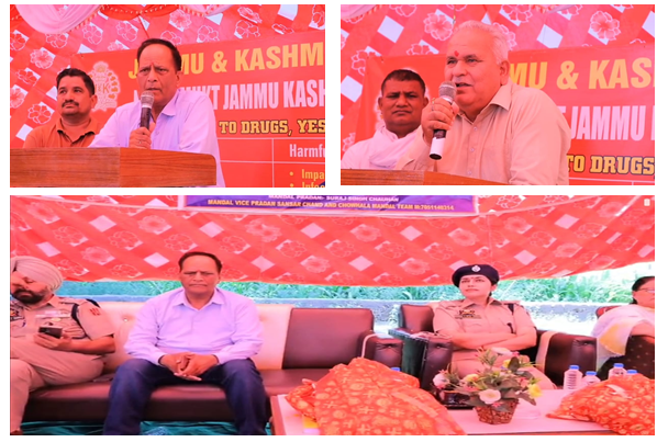 आर एस पुरा के कुल्लियां में ‘नशा मुक्त अभियान’ के तहत पुलिस-पब्लिक मीटिंग, नशे के खिलाफ जनता से सहयोग की अपील