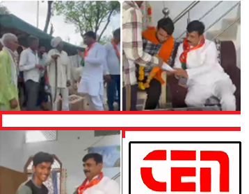 मोदी सरकार के 12 वर्ष पूर्ण होने पर भाजपा के पूर्व विधायक राकेश गिरी ने कार्यकर्ता के साथ किया जनसंपर्क
