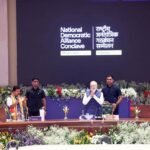 आज भारत मंडपम, नई दिल्ली में आयोजित एनडीए सम्मेलन में सम्मिलित होकर नए भारत की आशा, आकांक्षा और अटूट विश्वास के केंद्र