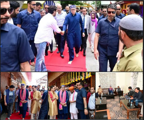 श्रीनगर : Omar Abdullah ने गुरुवार को गांदरबल जिले के तुलमुला स्थित पवित्र Mata Kheer Bhawani Temple का दौरा कर आगामी वार्षिक माता खीर भवानी मेले की तैयारियों का जायजा लिया। यह धार्मिक आयोजन 22 जून को आयोजित किया जाएगा।
