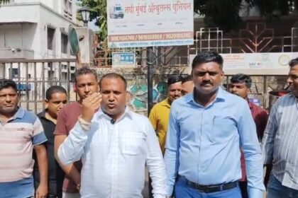 वाशी पालिका अस्पताल में शव वाहिनी चालक का झोल कैमरे में कैद