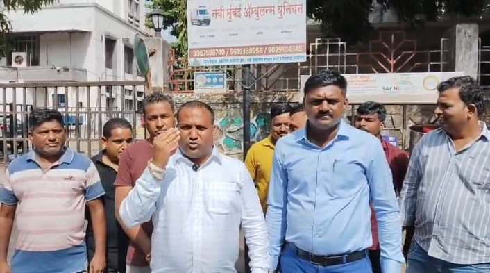 वाशी पालिका अस्पताल में शव वाहिनी चालक का झोल कैमरे में कैद