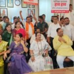 वाशी अस्पताल के बाहर शिवसैनिकों का हंगामा; मंत्री गणेश नाईक का विरोध