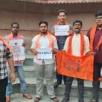 टीईटी पेपर लीक मामले में एबीवीपी का वाशी में आंदोलन