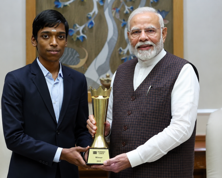 पीएम मोदी ने नॉर्वे चेस चैंपियनशिप जीतने पर प्रग्नानंद को उनकी असाधारण उपलब्धि पर बधाई दी