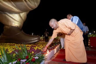 आदरणीय प्रधानमंत्री श्री Narendra Modi जी के 76वें जन्मदिवस के अवसर पर आज लखनऊ स्थित राष्ट्र प्रेरणा स्थल पर आयोजित 'आशीर्वाद का दीया' कार्यक्रम में सम्मिलित हुआ।