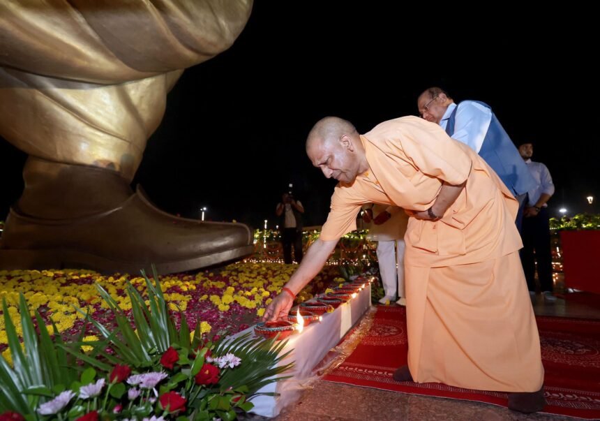 आदरणीय प्रधानमंत्री श्री Narendra Modi जी के 76वें जन्मदिवस के अवसर पर आज लखनऊ स्थित राष्ट्र प्रेरणा स्थल पर आयोजित 'आशीर्वाद का दीया' कार्यक्रम में सम्मिलित हुआ।