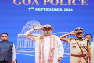 गोवा पुलिस को प्रेसिडेंट्स कलर, अमित शाह बोले- 8 दशकों की सेवा और साहस का राष्ट्रीय सम्मान