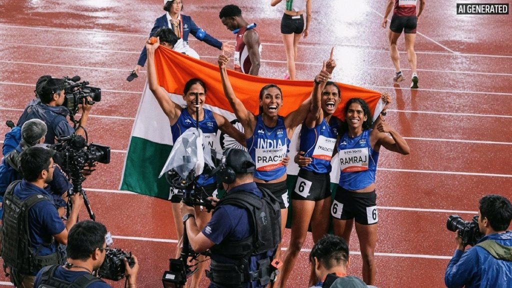 एशियन गेम्स में भारत की बेटियों का कमाल, 4×400 मीटर रिले में जीता गोल्ड