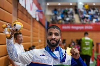 Asian Games 2026 : सुजीत ने एशियाई खेलों में स्वर्ण पदक जीता, ओलंपिक चैंपियन को भी हराया