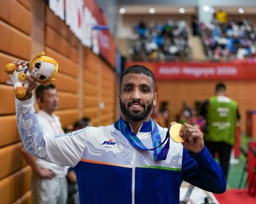 Asian Games 2026 : सुजीत ने एशियाई खेलों में स्वर्ण पदक जीता, ओलंपिक चैंपियन को भी हराया